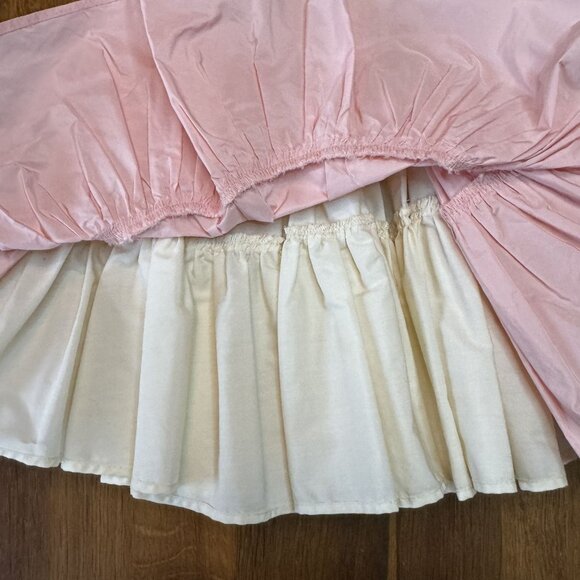 ROCK YOUR BABY Reversible Twirl Skirt Girls 5 5T Pink White RYB Rock Your Kid - Picture 3 of 5